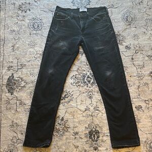 Levi's Denizen Black distressed Slim Jeans 216 Slim